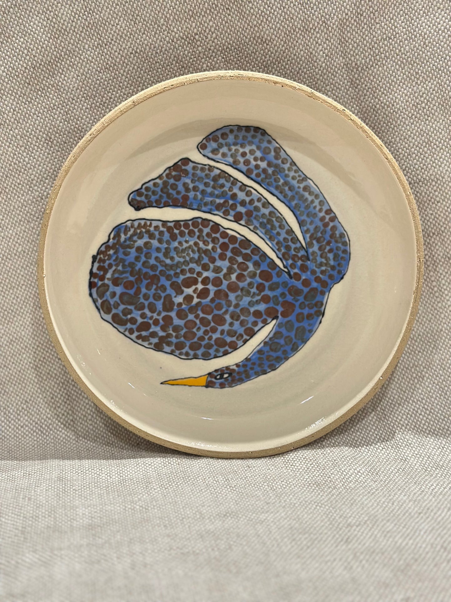 Hand painted Flying Bird Decorative Plate