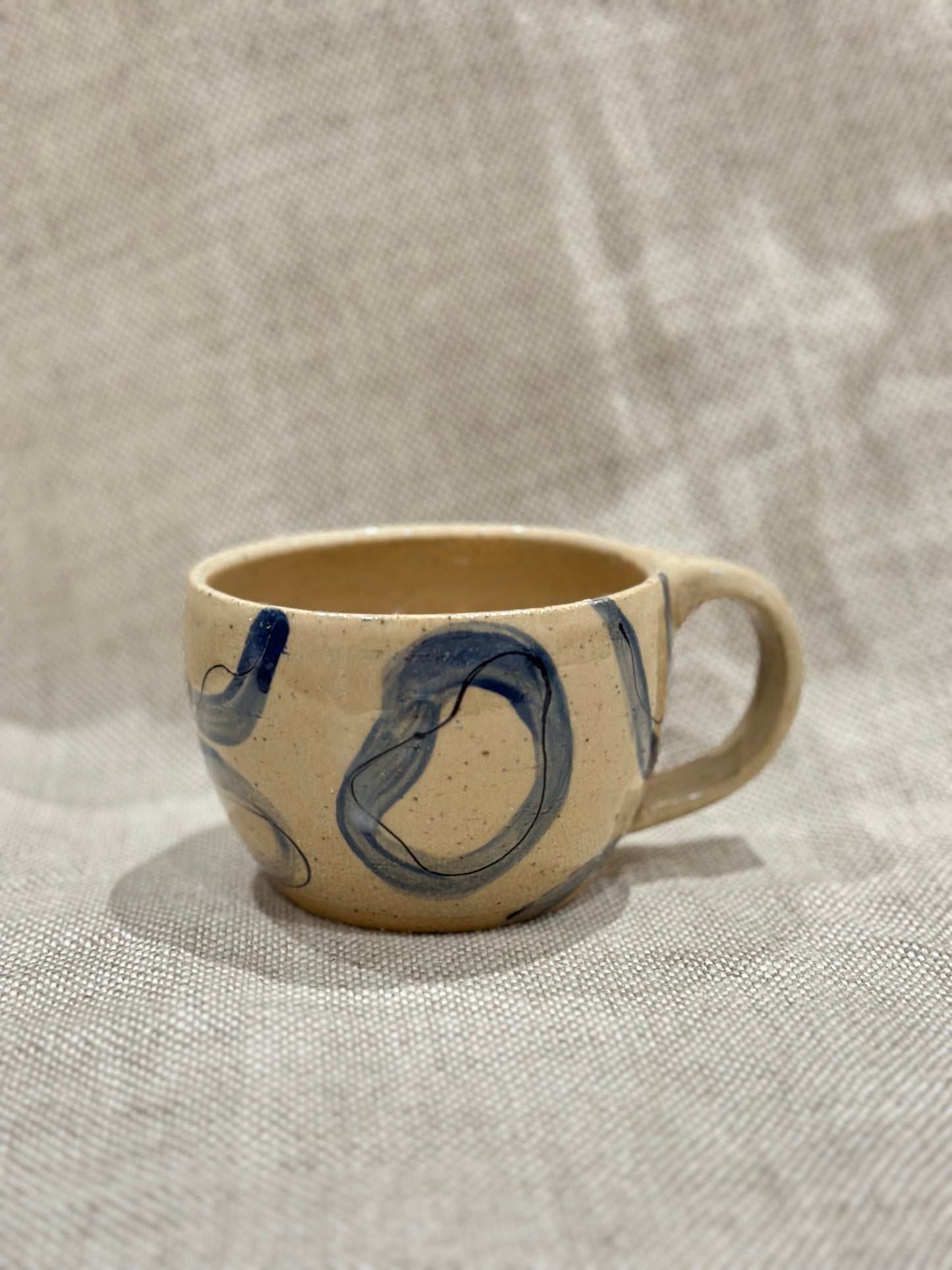 Large hand painted mug