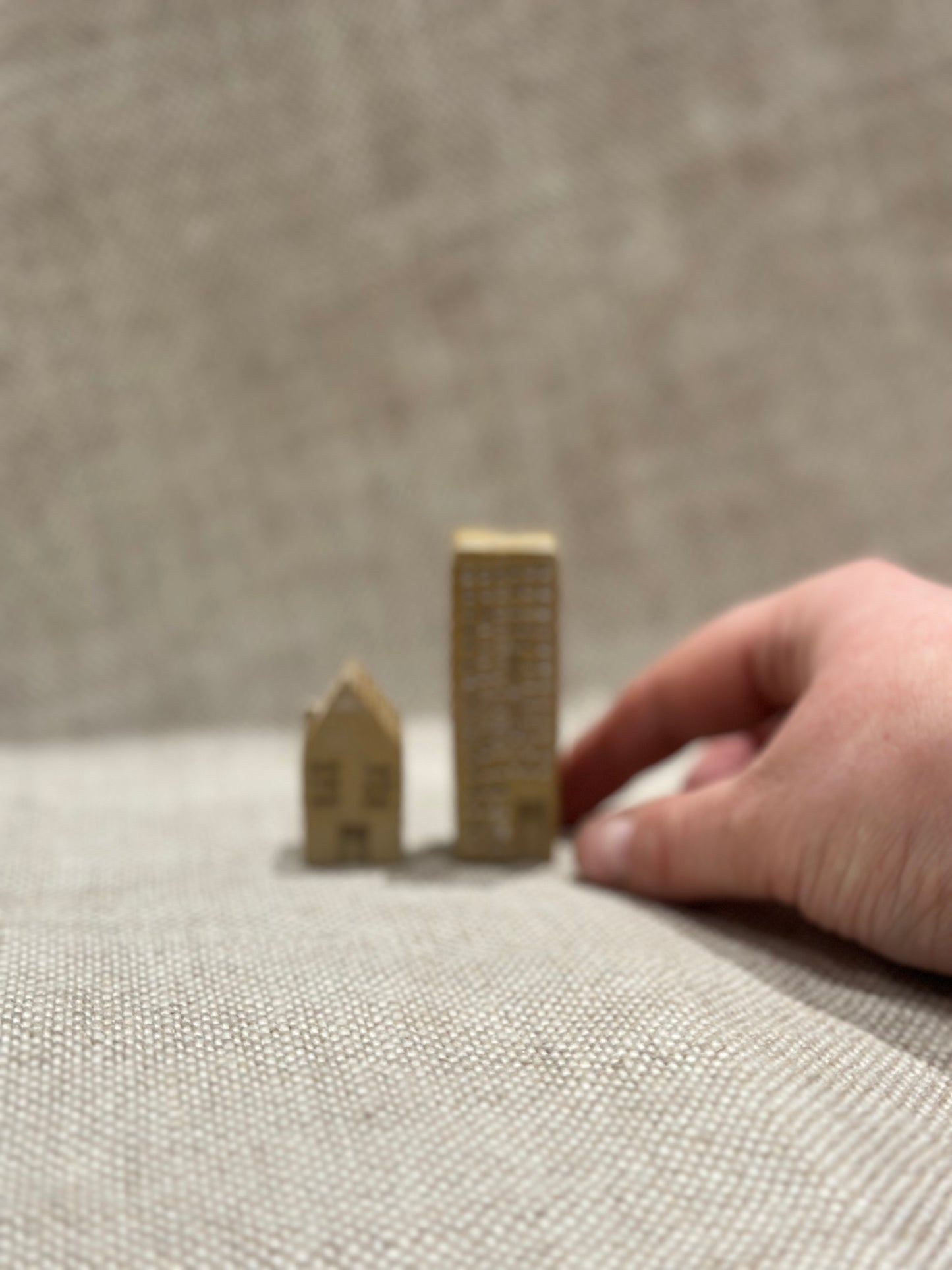 Ceramic houses, set of 2