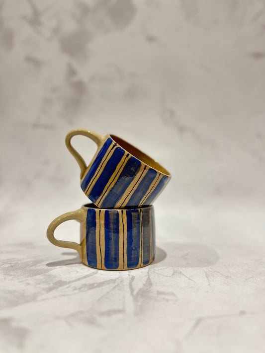 Blue Striped Mug