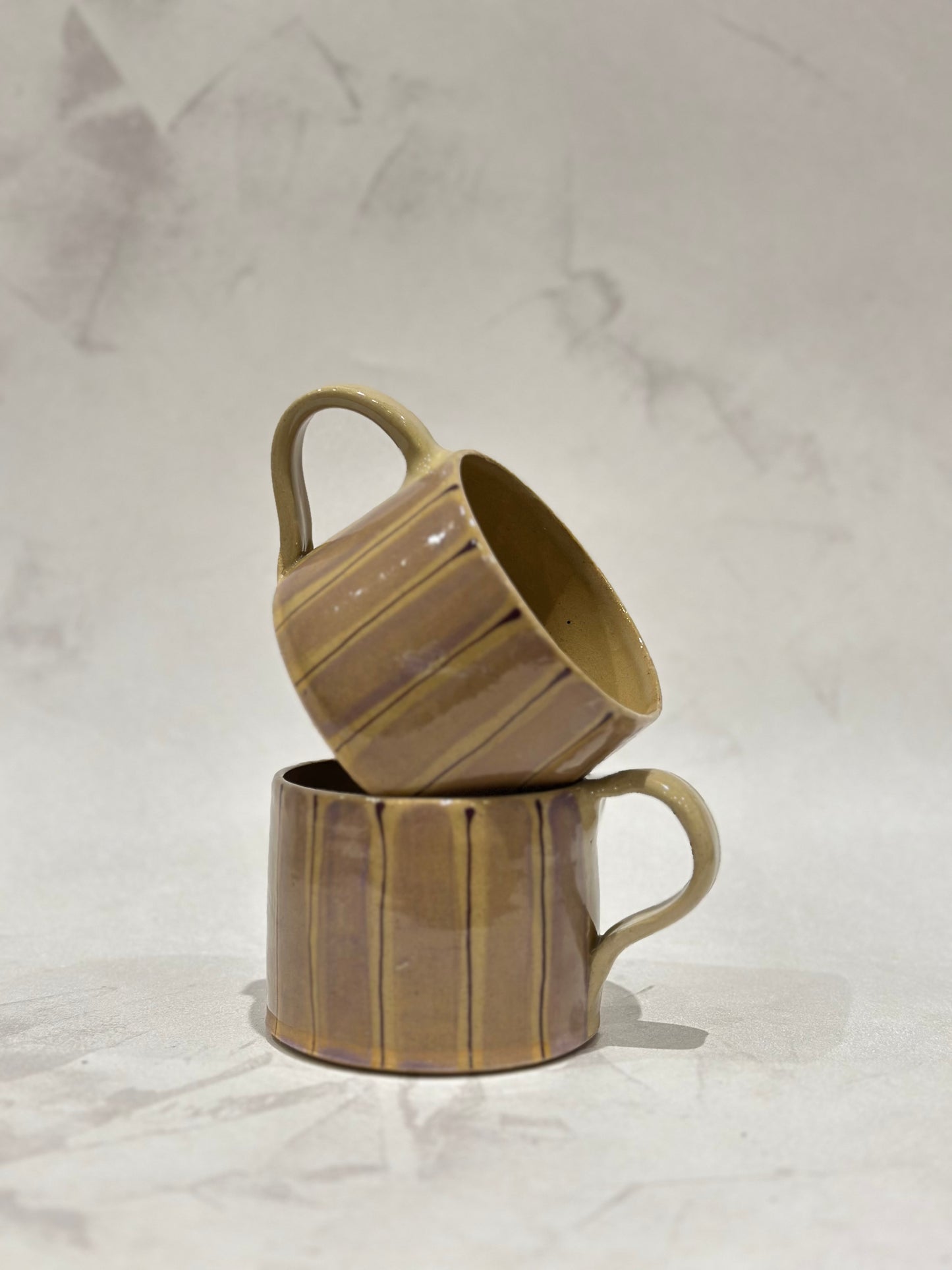 Lilac Striped Mug