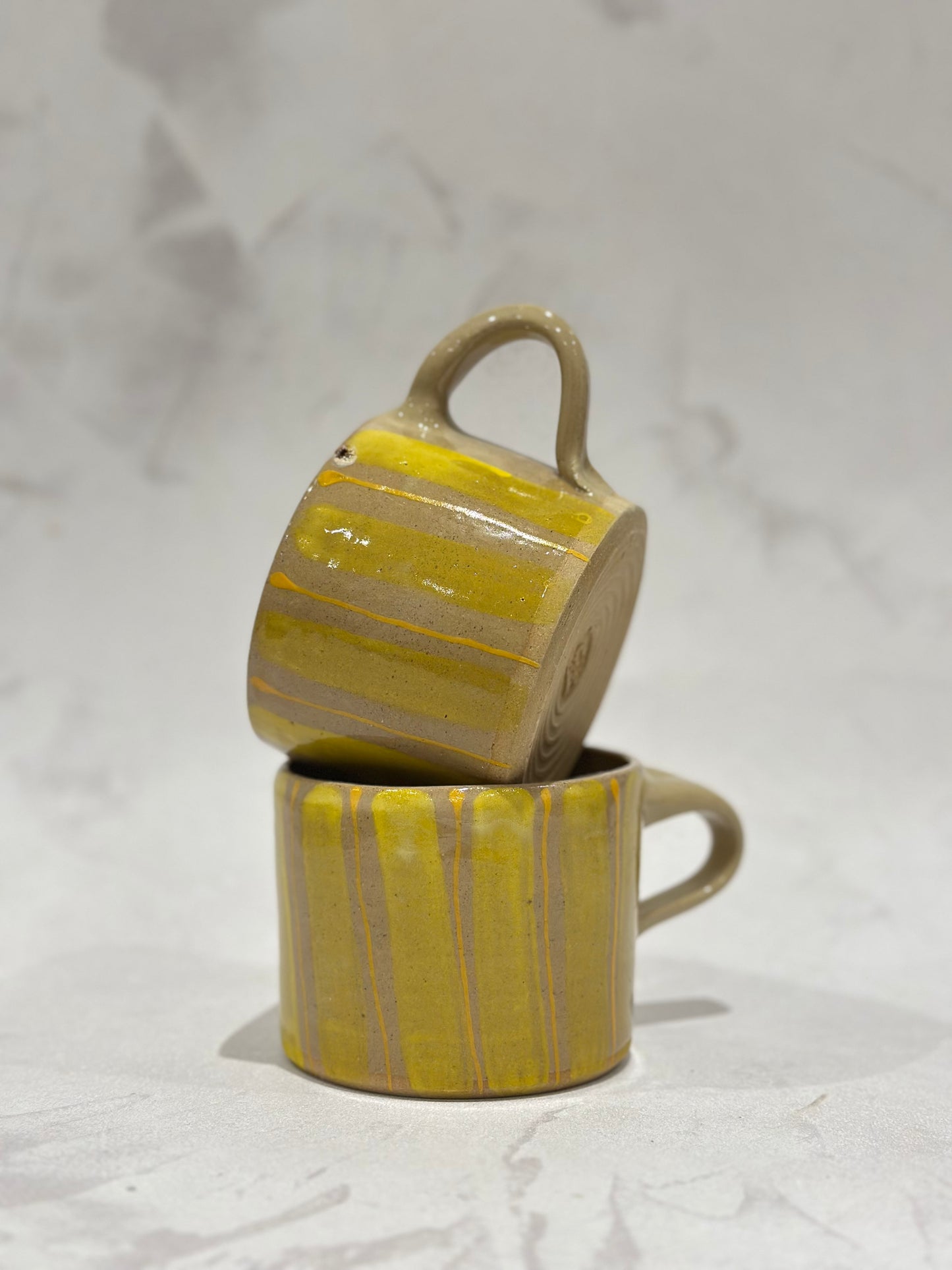 Yellow Striped Mug