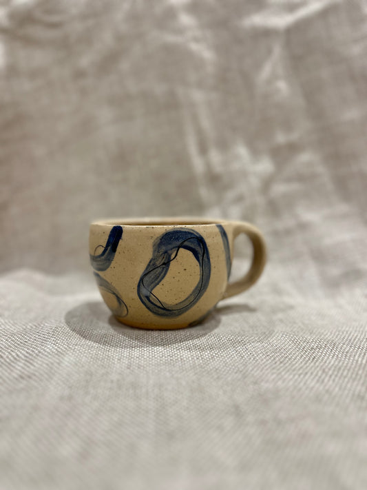 Large hand painted mug