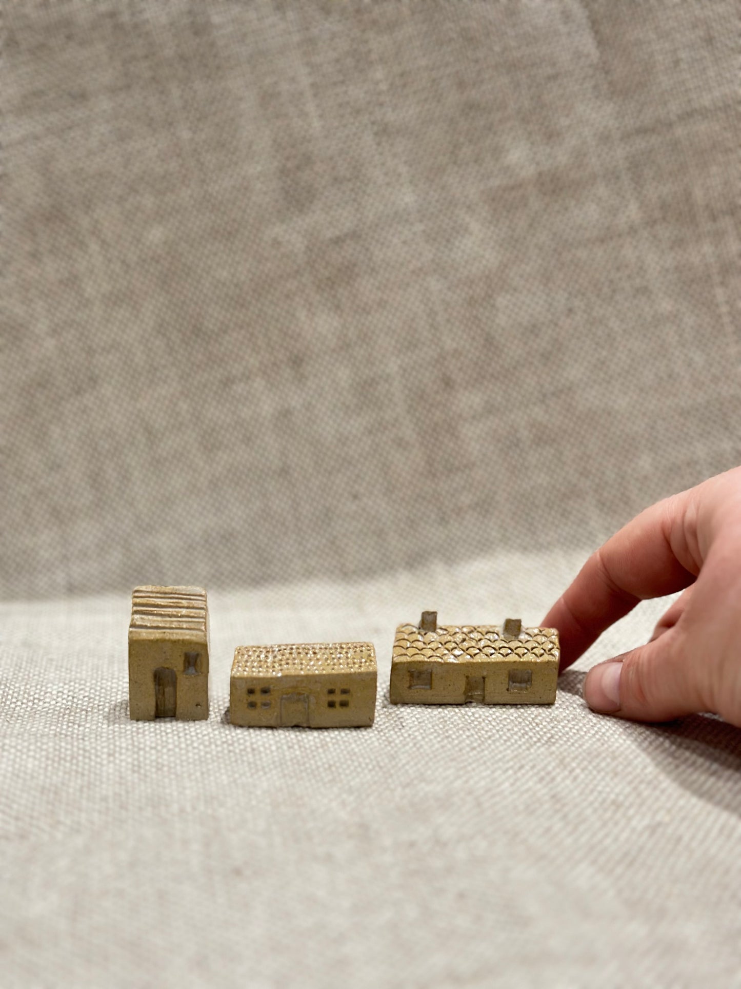 Ceramic houses - Set of 3