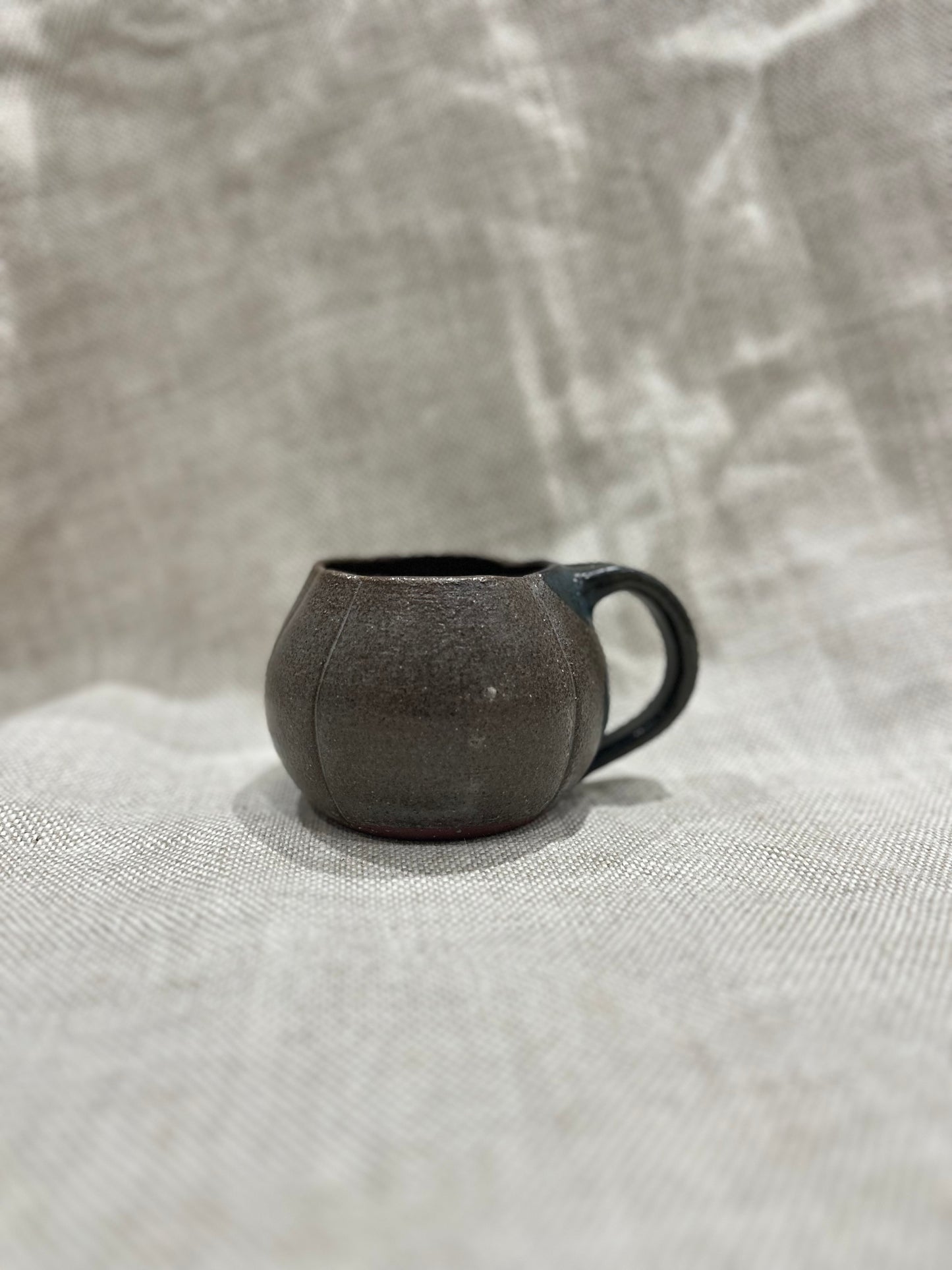 Pumpkin Mug in High Fire Terracotta Clay