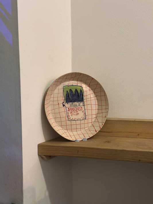 Hand painted Large Sardine Platter