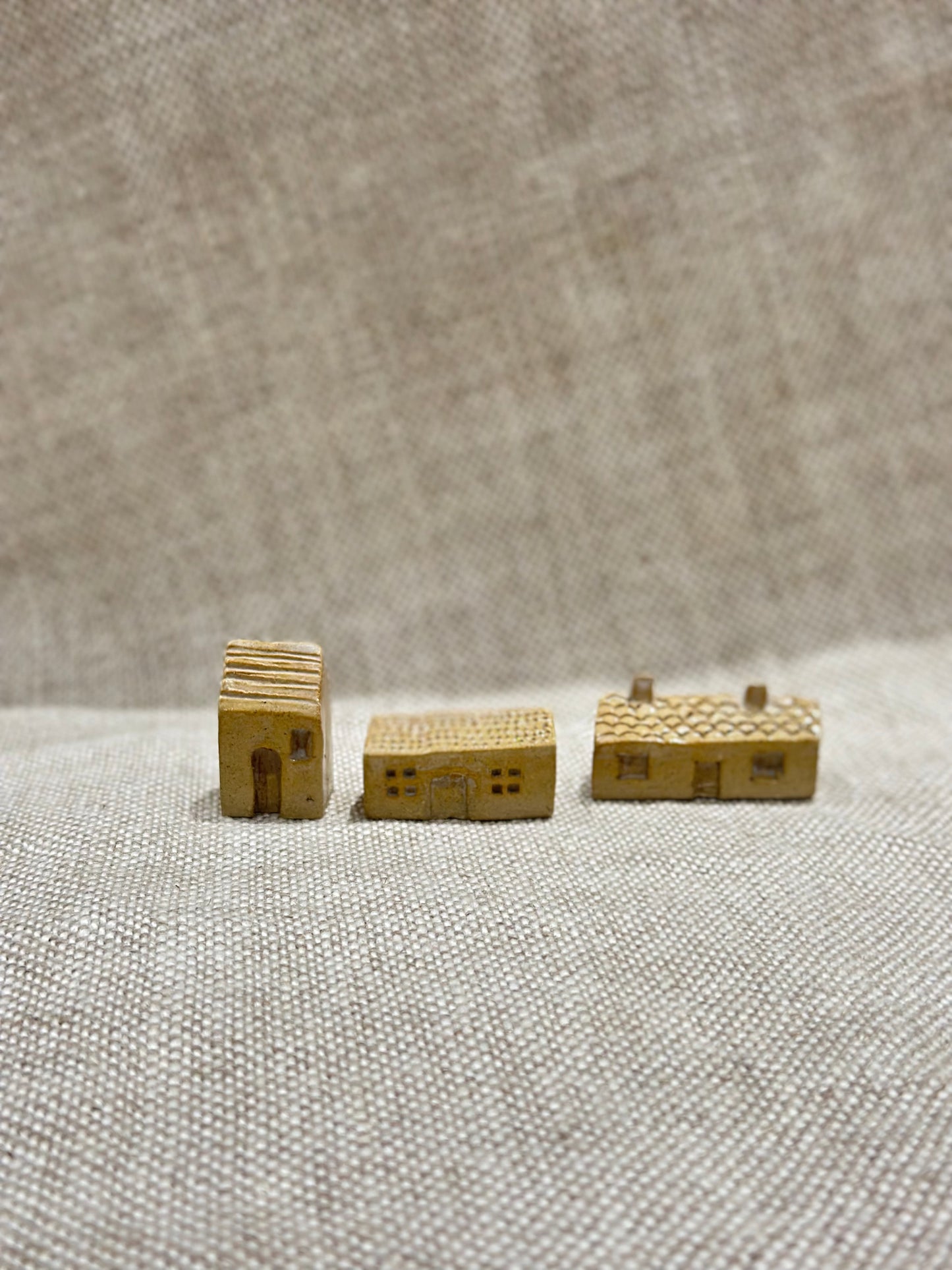 Ceramic houses - Set of 3
