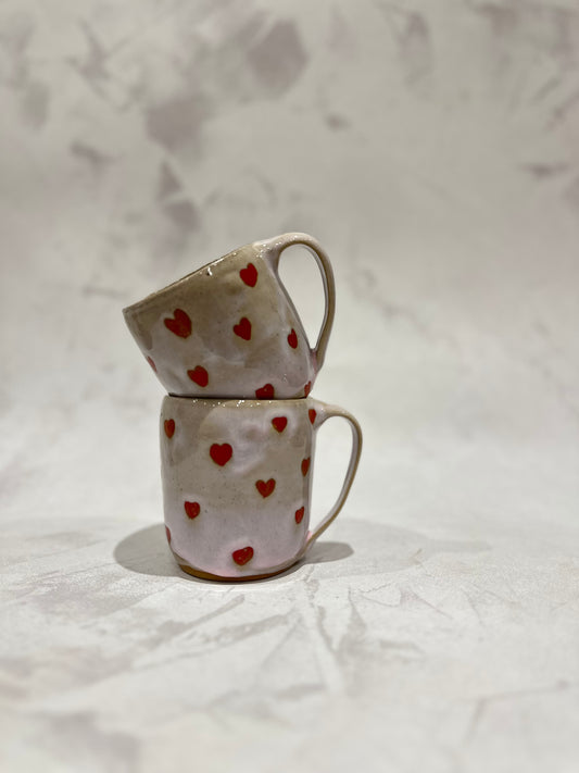 Tall Love Heart Mug