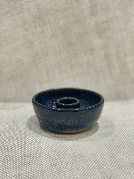 Blue Tapered candle holder